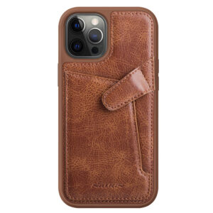 کاور نیلکین مدل aoge Leather Cover مناسب برای گوشی موبایل اپل Iphone 12/12Pro