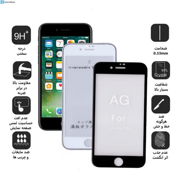 محافظ صفحه نمایش مات بوف مدل Fm33 مناسب برای گوشی موبایل اپل IPhone 7