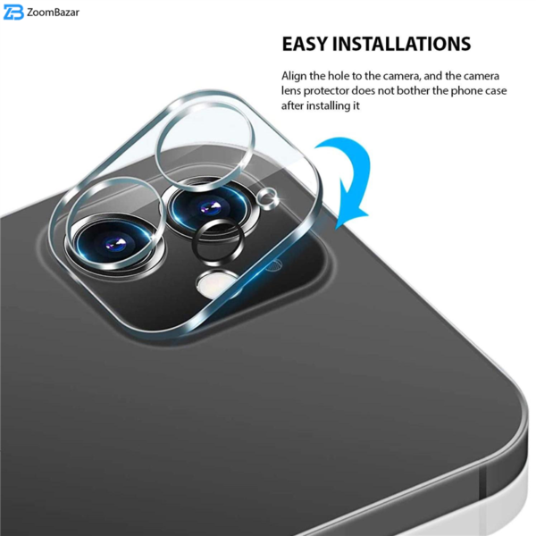 محافظ لنز دوربین بوف مدل Clear مناسب برای گوشی موبایل اپل Iphone 12