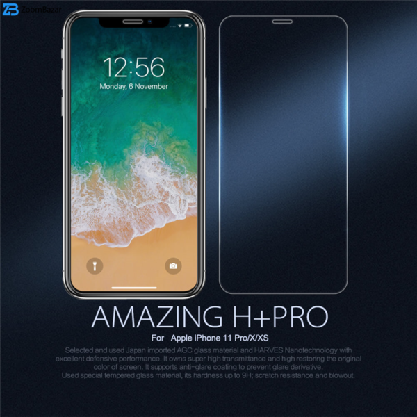 محافظ صفحه نمایش نیلکین مدل H Plus Pro مناسب برای گوشی موبایل اپل iPhone 11 Pro / XS / X