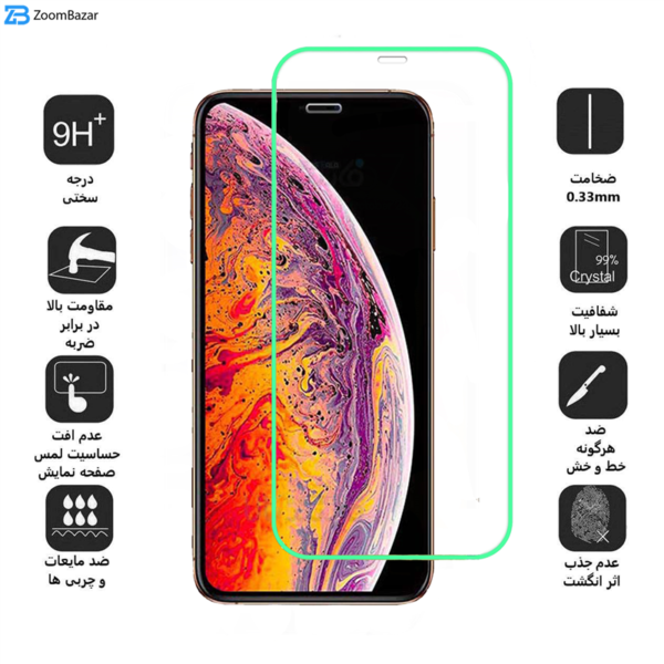 محافظ صفحه نمایش بوف مدل Neon مناسب برای گوشی موبایل اپل Iphone 11 Pro / Iphone X / Iphone XS