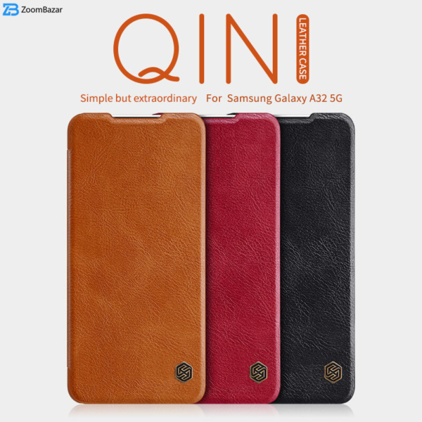 کیف کلاسوری نیلکین مدل Qin Leather case مناسب برای گوشی موبایل سامسونگ Galaxy A32 5G / M32 5G