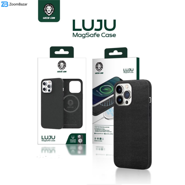 کاور گرین مدل Luju MagSafe Leather مناسب برای گوشی موبایل اپل iPhone 12/12pro
