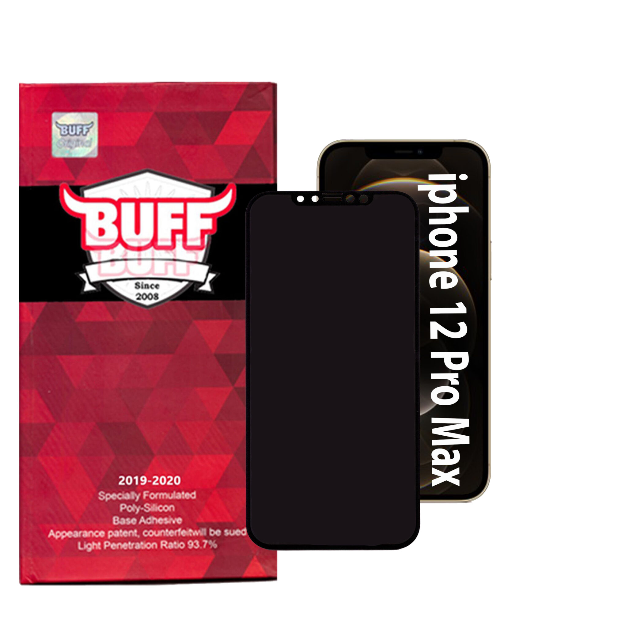 محافظ صفحه نمایش حریم شخصی بوف مدل Pr33 مناسب برای گوشی موبایل اپل Iphone 12 Pro Max