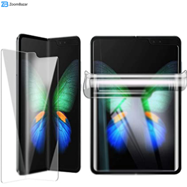 محافظ صفحه نمایش مات بوف مدل HgM-15 مناسب برای گوشی موبایل سامسونگ Galaxy Z fold1 به همراه محافظ پشت گوشی