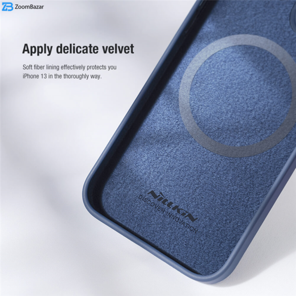 کاور نیلکین مدل CamShield Silky Magnetic silicon مناسب برای گوشی موبایل اپل iPhone 13