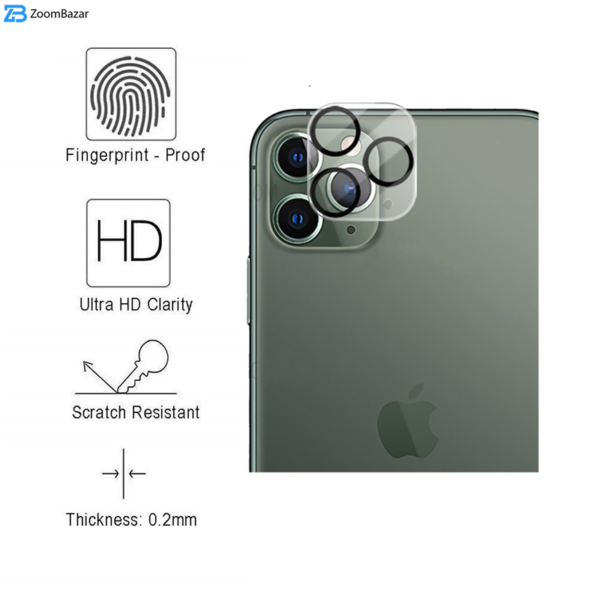 محافظ لنز دوربین بوف مدل 3D Plus مناسب برای گوشی موبایل اپل IPHONE 11 Pro