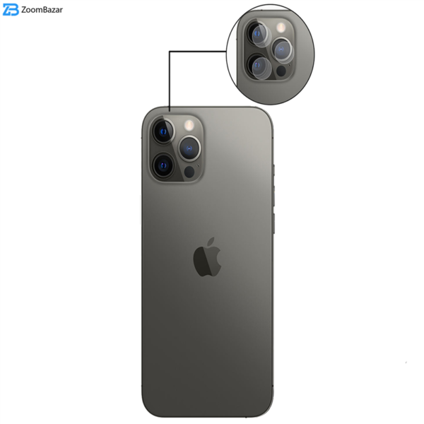 محافظ لنز دوربین بوف مدل Silc مناسب برای گوشی موبایل اپل Iphone 12 Pro