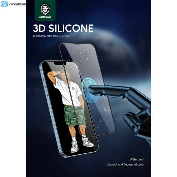 محافظ صفحه نمایش گرین مدل Silicone-Plus مناسب برای گوشی موبایل اپل iPhone 13 Pro Max