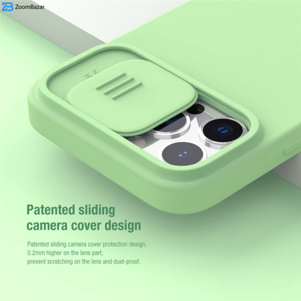 کاور نیلکین مدل CamShield Silky silicon magnetic مناسب برای گوشی موبایل اپل iPhone 13 promax