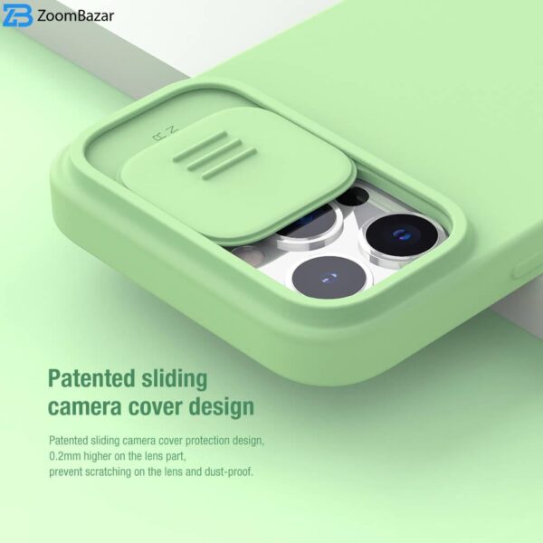 کاور نیلکین مدل CamShield Silky silicon مناسب برای گوشی موبایل اپل iPhone 13 Promax