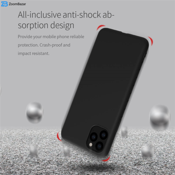 کاور نیلکین مدل Rubber - wrapped مناسب برای گوشی موبایل اپل Iphone 11 pro