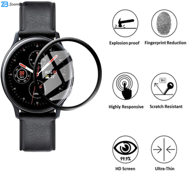 محافظ صفحه نمایش بوف مدل fg flx مناسب برای ساعت هوشمند سامسونگ Galaxy watch active 2 44mm