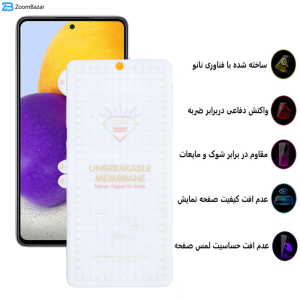 محافظ صفحه نمایش بوف مدل Hg15 مناسب برای گوشی موبایل سامسونگ Galaxy A72 / A71 / S10 Lite / M51 / Note 10 Lite