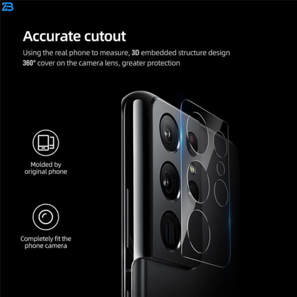 محافظ لنز دوربین نیلکین مدل InvisiFilm مناسب برای گوشی موبایل سامسونگ Galaxy s21 ultra