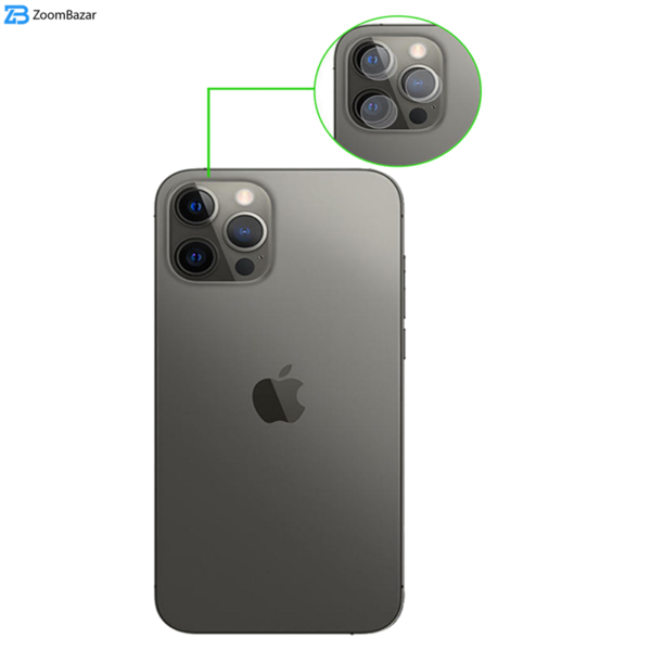 محافظ لنز دوربین بوف مدل Silc مناسب برای گوشی موبایل اپل Iphone 12 Pro Max