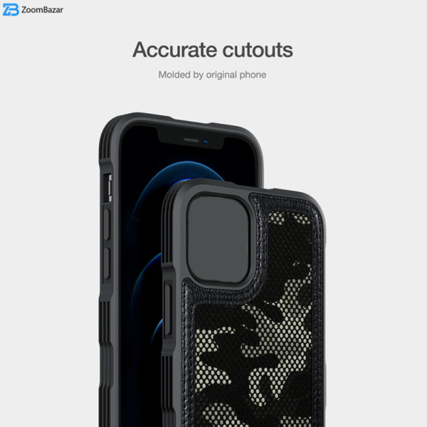 کاور نیلکین مدل Camo مناسب برای گوشی موبایل اپل Iphone 12 / 12 Pro