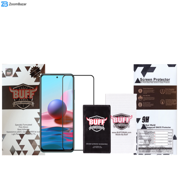 محافظ صفحه نمایش سرامیکی بوف مدل CF9 مناسب برای گوشی موبایل شیائومی Redmi Note 10 4G/Redmi Note 10s