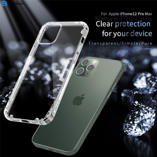 کاور نیلکین مدل Nature TPU Pro مناسب برای گوشی موبایل اپل iphone 12 Pro Max