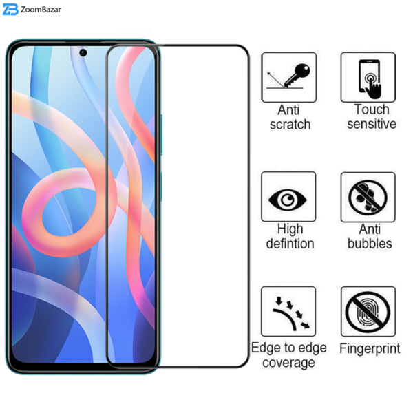 محافظ صفحه نمایش 5D بوف مدل F33-G مناسب برای گوشی موبایل شیائومی Redmi Note 11 5G/Poco M4 Pro 5G/Note 11T 5G