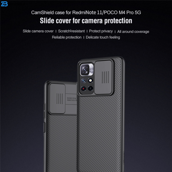 کاور نیلکین مدل CamShield مناسب برای گوشی موبایل شیائومی Redmi Note 11 5G / Poco M4 Pro 5G / Redmi Note 11T 5G