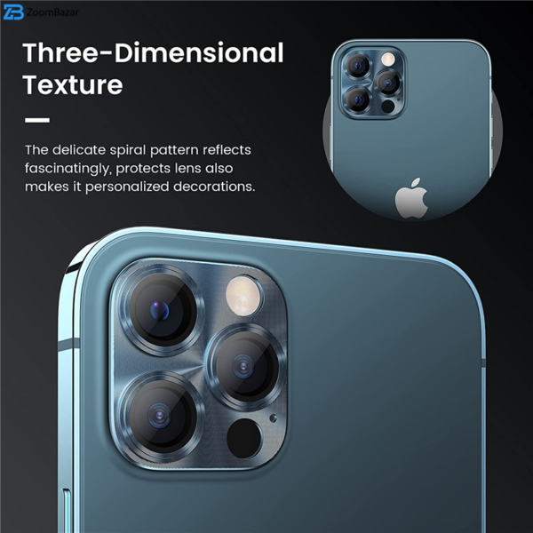 محافظ لنز دوربین بوف مدل 3D-Pro مناسب برای گوشی موبایل اپل Iphone 13 Pro Max