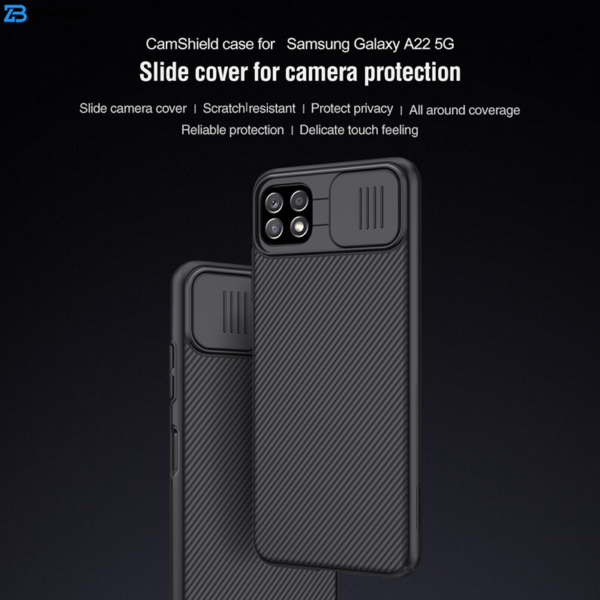 کاور نیلکین مدل Camshield مناسب برای گوشی موبایل سامسونگ Galaxy A22 5G