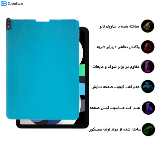 محافظ صفحه نمایش مات بوف مدل Slcm مناسب برای تبلت اپل (iPad Air 4 (2020