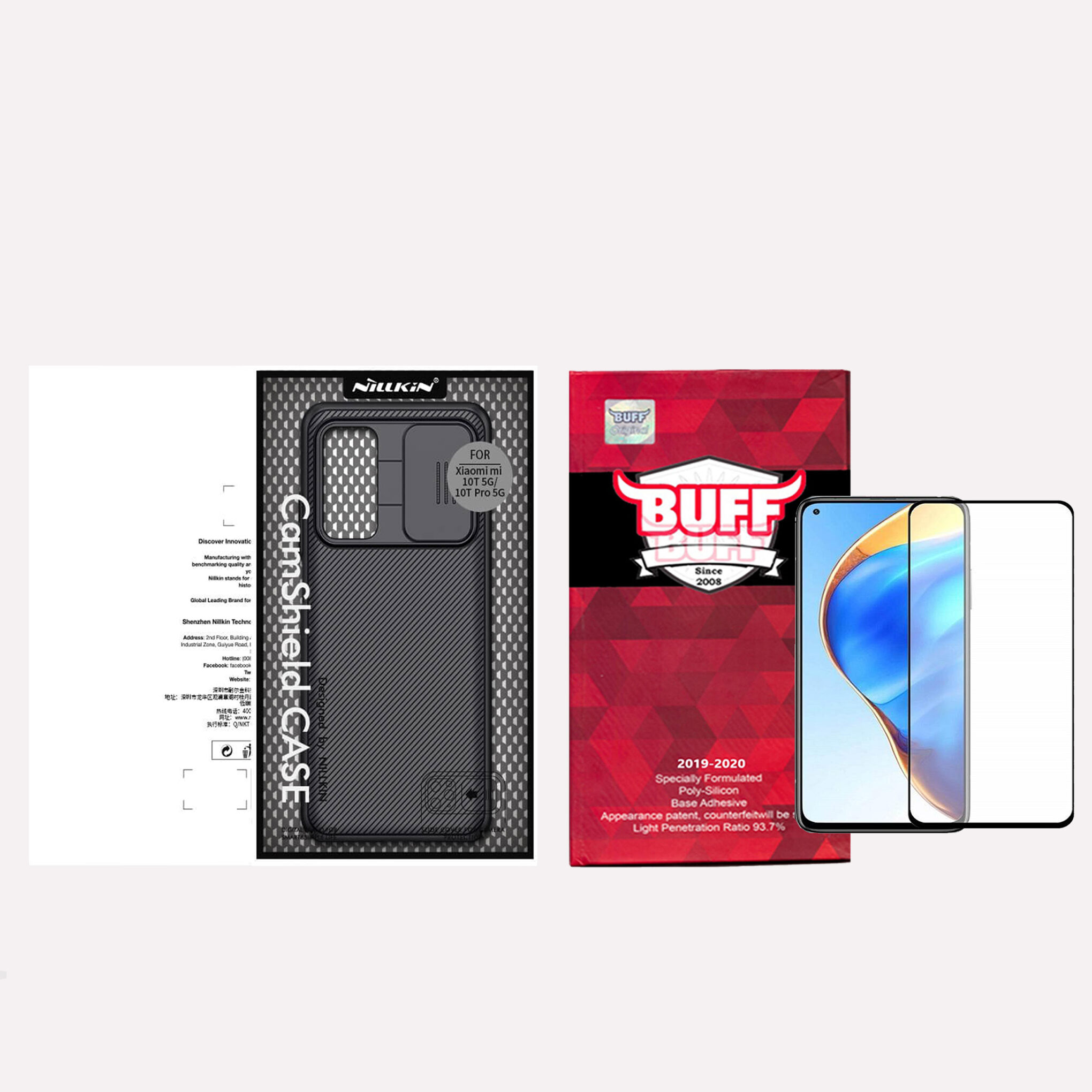 کاور نیلکین مدل FCM مناسب برای گوشی موبایل شیائومی MI 10T/ Mi 10T Pro به همراه محافظ صفحه نمایش