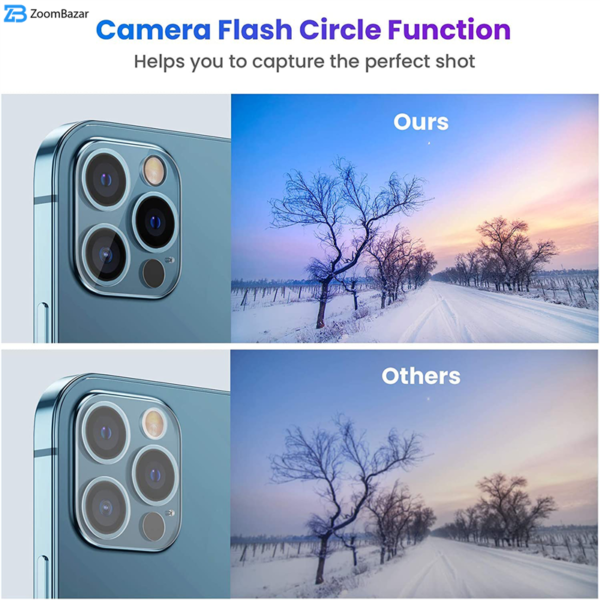 محافظ لنز دوربین بوف مدل Clear مناسب برای گوشی موبایل اپل Iphone 13 Pro Max /13 Pro