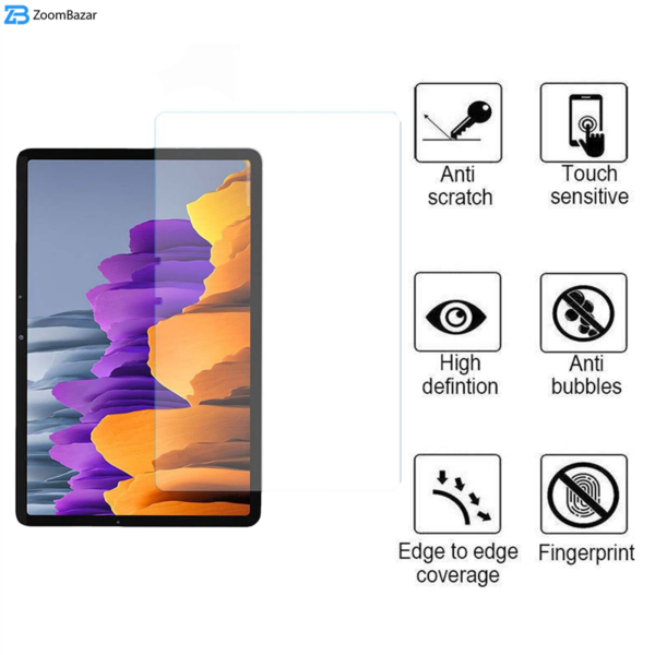 محافظ صفحه نمایش بوف مدل 5D-Plus مناسب برای تبلت سامسونگ Galaxy Tab S7 / T870 / T875