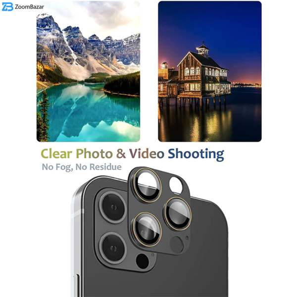 محافظ لنز دوربین بوف مدل 3D-Pro مناسب برای گوشی موبایل اپل Iphone 13 Pro Max