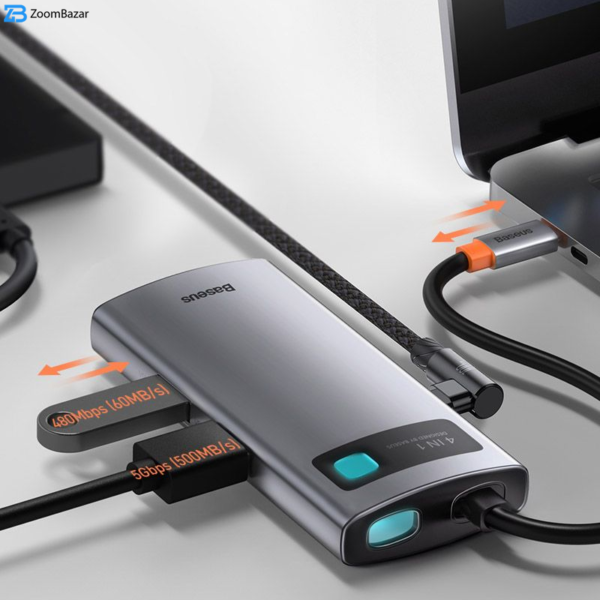 هاب 4 پورت USB-C باسئوس مدل CYOG