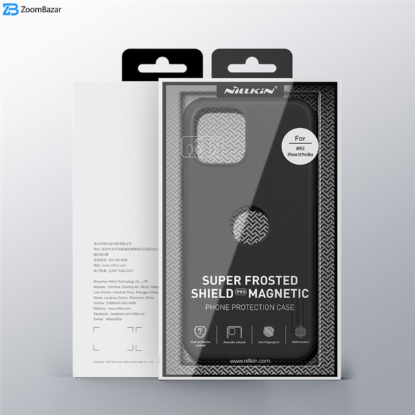 کاور نیلکین مدل Frosted Shield Pro Magnetic-12promax مناسب برای گوشی موبایل اپل iPhone 12 Pro Max