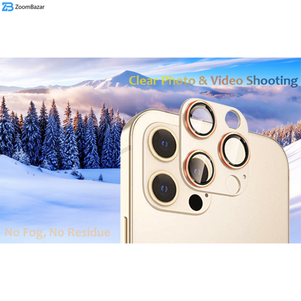 محافظ لنز دوربین بوف مدل 3D-Pro مناسب برای گوشی موبایل اپل Iphone 13 Pro Max