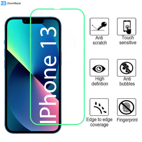 محافظ صفحه نمایش بوف مدل Neon مناسب برای گوشی موبایل اپل Iphone 13
