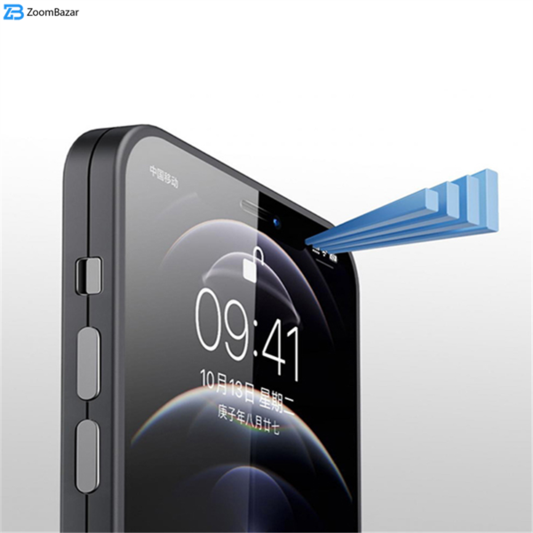 محافظ صفحه نمایش بوف مدل FB360 مناسب برای گوشی موبایل اپل Iphone 12 به همراه محافظ پشت گوشی