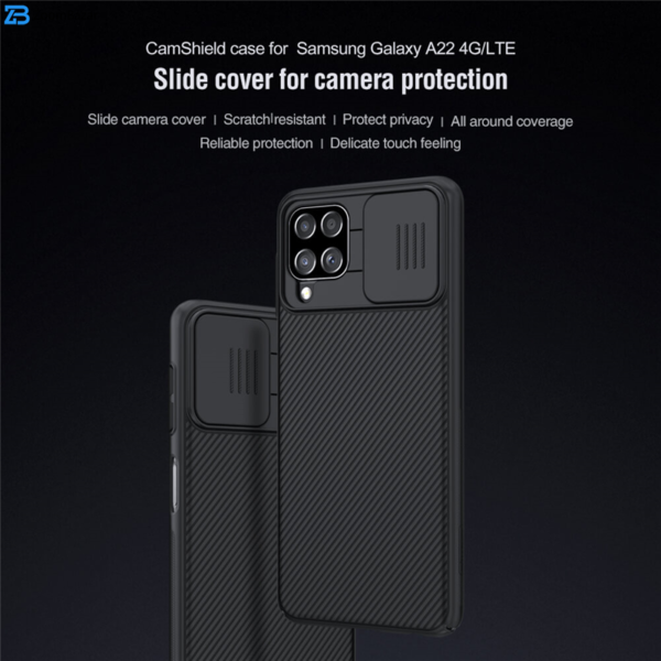 کاور نیلکین مدل CamShield مناسب برای گوشی موبایل سامسونگ Galaxy A22 4G