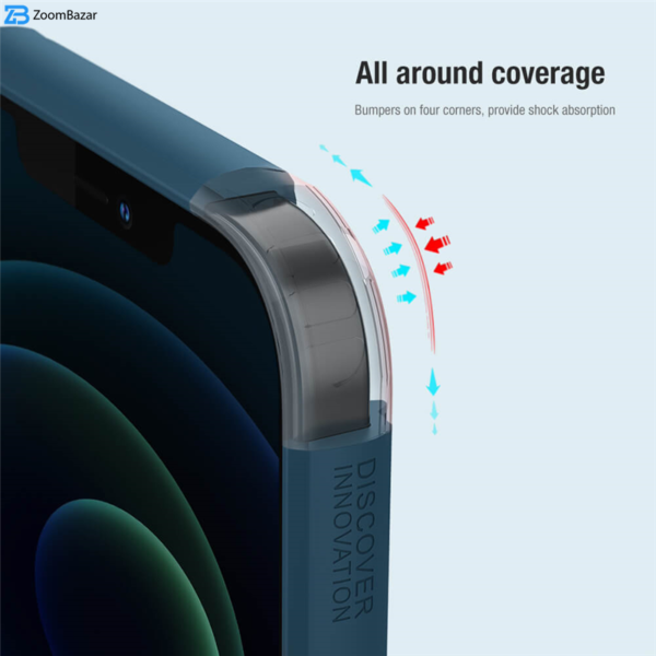 کاور نیلکین مدل Frosted Shield Pro Magnetic-12promax مناسب برای گوشی موبایل اپل iPhone 12 Pro Max