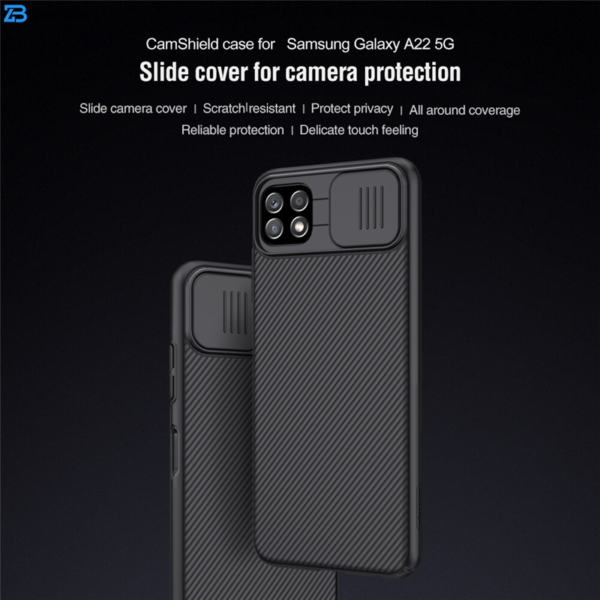 کاور نیلکین مدل CamShield مناسب برای گوشی موبایل سامسونگ Galaxy A22 5G / Galaxy F42 5G