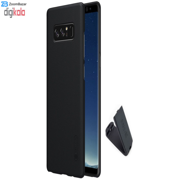 کاور نیلکین مدل Super Frosted Shield مناسب برای گوشی موبایل سامسونگ Galaxy Note 8 به همراه پایه نگهدارنده