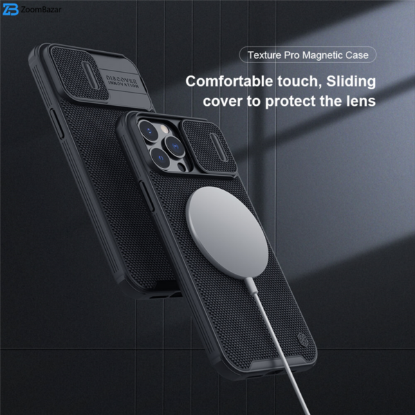 کاور نیلکین مدل Textured Pro Magnetic مناسب برای گوشی موبایل اپل iPhone 13 ProMax
