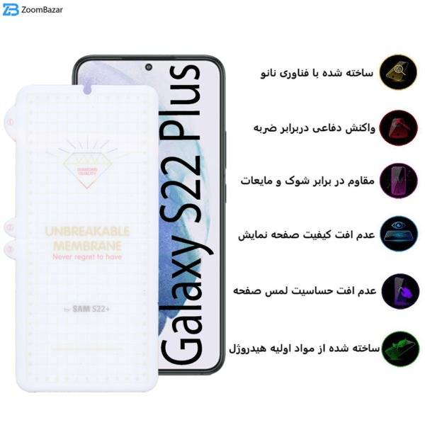 محافظ صفحه نمایش بوف مدل Hydrogel-G مناسب برای گوشی موبایل سامسونگ Galaxy S22 Plus