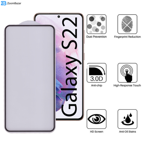محافظ صفحه نمایش 5D بوف مدل F33-G مناسب برای گوشی موبایل سامسونگ Galaxy S22