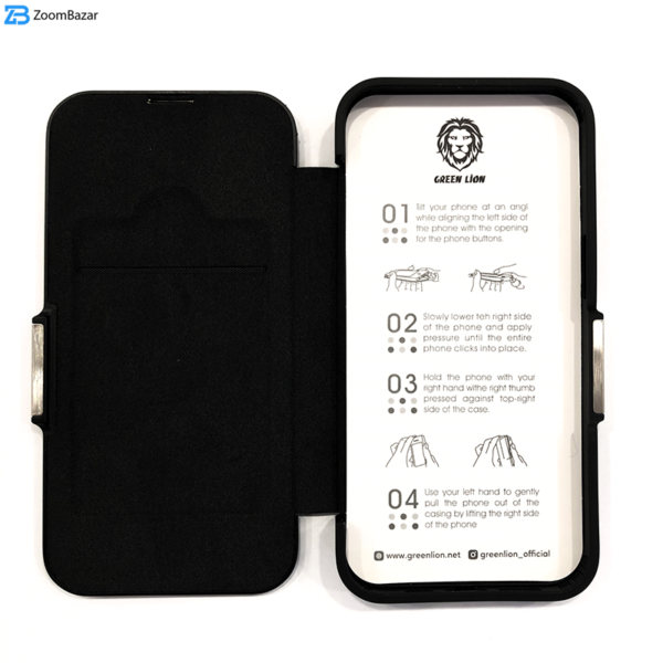 کیف کلاسوری گرین مدل Folio Case مناسب برای گوشی موبایل اپل IPhone 13 Pro