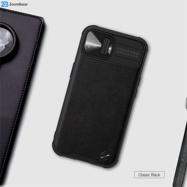 کاور نیلکین مدل CamShield Leather مناسب برای گوشی موبایل اپل IPhone 13