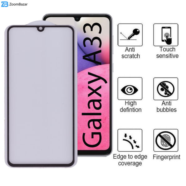 محافظ صفحه نمایش 5D بوف مدل F33-G مناسب برای گوشی موبایل سامسونگ Galaxy A33