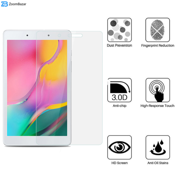محافظ صفحه نمایش بوف مدل 5D-G-Plus مناسب برای تبلت سامسونگ Galaxy Tab A 8.0 (2019) / T295