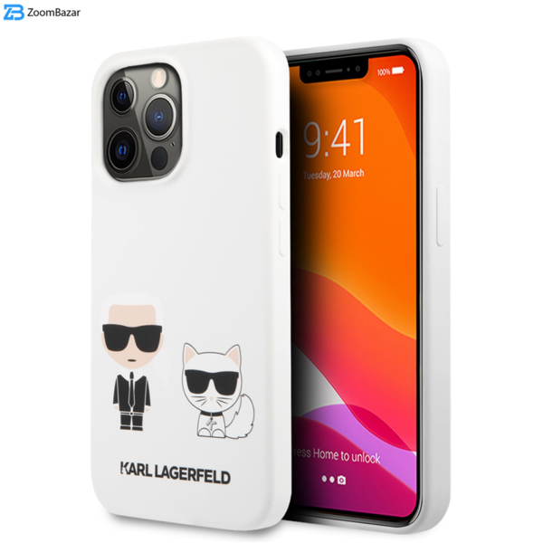 کاور کارل لاگرفلد مدل SILICONE مناسب برای گوشی موبایل اپل Iphone 13 Pro Max