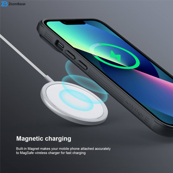 کاور نیلکین مدل Textured Pro Magnetic مناسب برای گوشی موبایل اپل iPhone 13